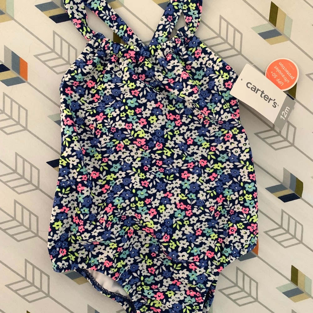 NWT Carter’s Floral One Piece Swimsuit